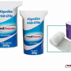 ALGODÃO HIDRÓFILO 500g - MEDI HOUSE